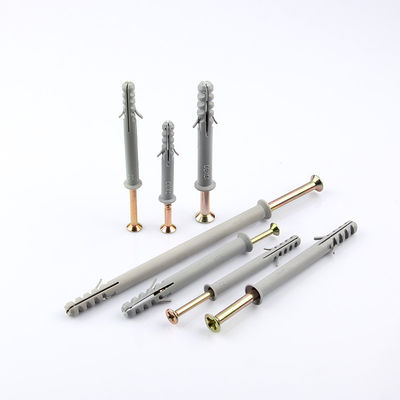 PA Grey Nylon Frame Fixings Screw Drilled Head Single Wings Type