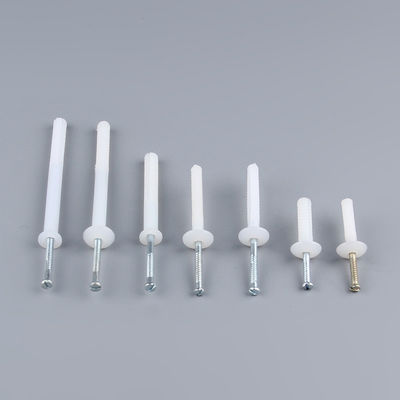 OEM / ODM Plastic Nail In Anchors Nylon Nail Drive Anchor White