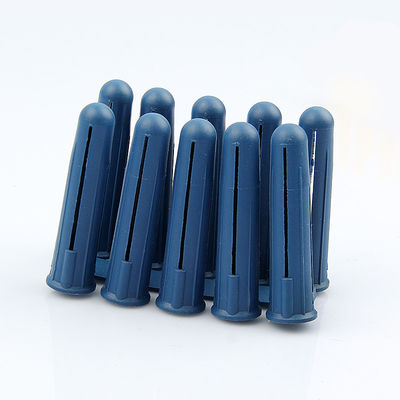 Bricks HDPE Plastic Wall Plugs Fixings Brown Color 7MM X 40MM