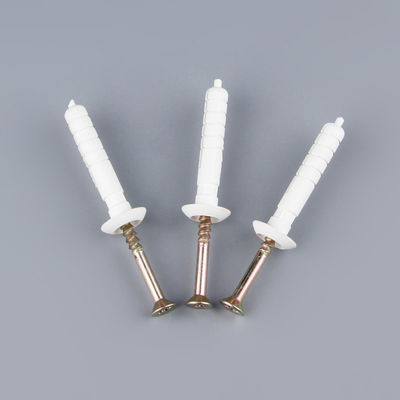 Customized Nylon Hammer Drive Anchor Mushroom Head With Screw Nail