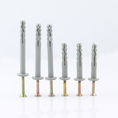 Grey Metal Self Drive Wall Plug 6mm X 40mm Wall Plugs High Capacity
