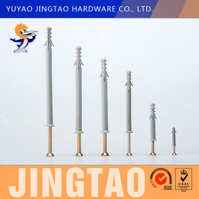 Flat Head Nylon Frame Fixing Screw 30MM Length Hammer Drive Fastener