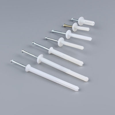 OEM / ODM Plastic Nail In Anchors Nylon Nail Drive Anchor White