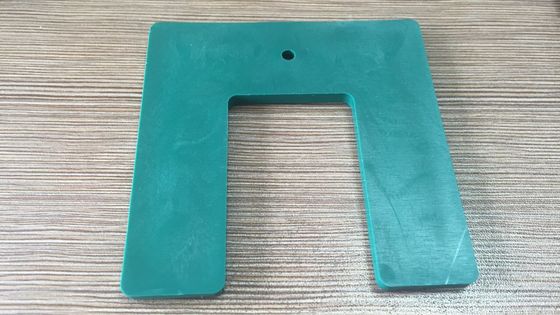 PP-plastic schimmen en verpakkers U-vormige blauwe kleur 90 mm x 90 mm x 5 mm